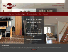 Tablet Screenshot of indima-hogar.com